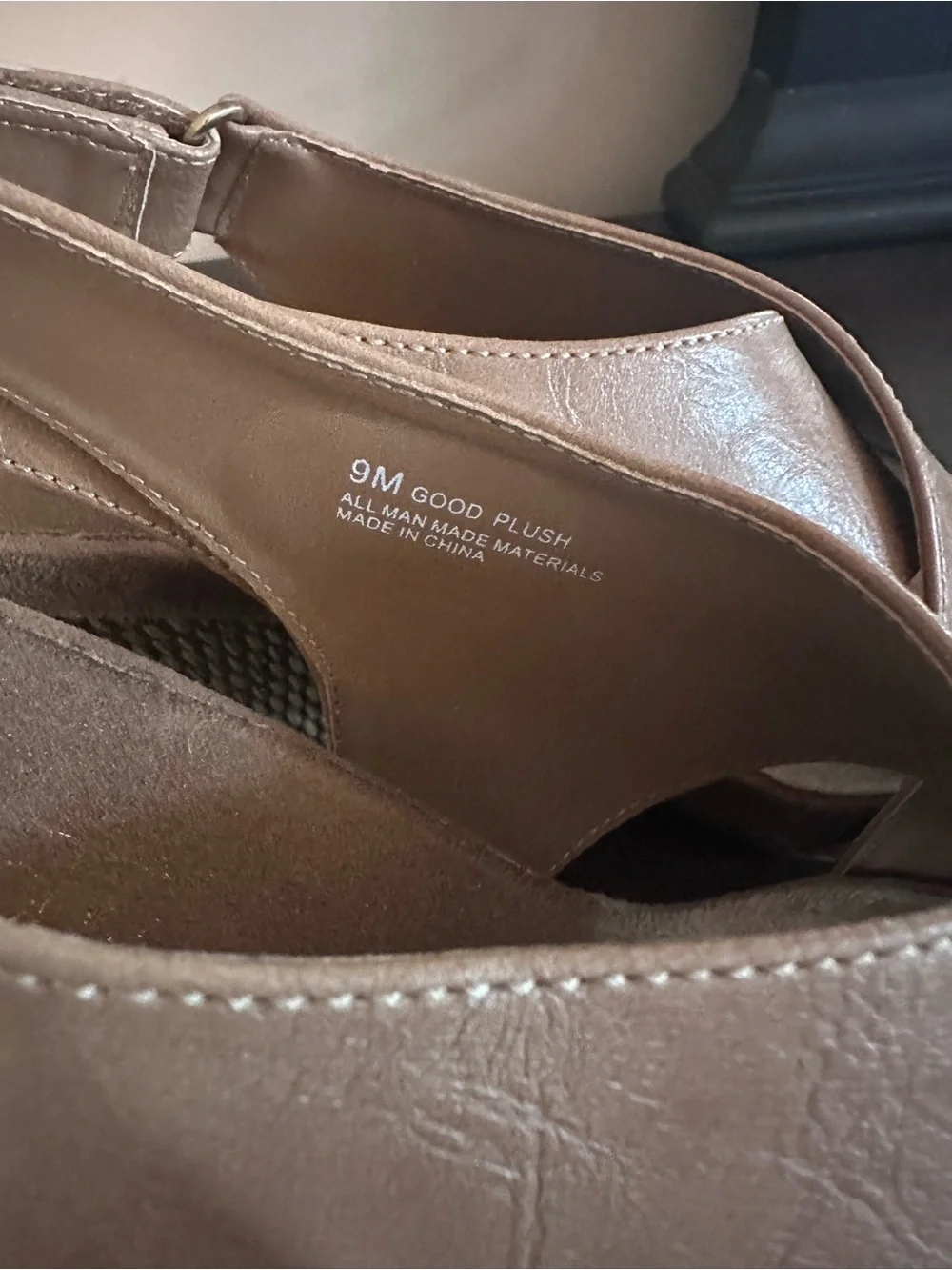 Taupe Crossband Wedge Sandals - Women